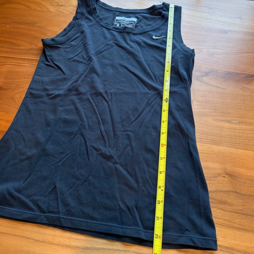 Nike Tank Top Womens Small Black Nike Fit Dry Embroidered Swoosh Athletic Gym
